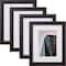 Craig Frames 4 Pack: Contemporary Brazilian Walnut Picture Frame with Mat